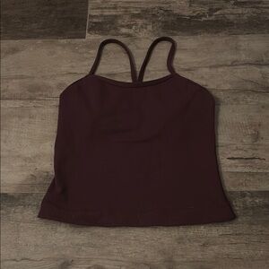 Lululemon Athletica Red Fitted Camisole Tank Top